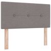 vidaXL T&ecirc;te de lit r&eacute;glable en hauteur Taupe tissu