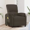 vidaXL Fauteuil électrique de massage Marron foncé Tissu