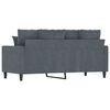 vidaXL Canapé à 2 places Gris foncé 140 cm Velours