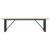 vidaXL Table basse cadre en O 160x40x45 cm bois de pin massif et acier
