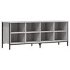 vidaXL Armoire &agrave; chaussures sonoma gris 131x35x50 cm bois d'ing&eacute;nierie