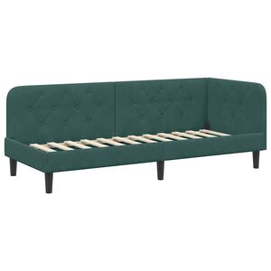 vidaXL Cadre de lit d'angle Vert fonc&eacute; 80 x 200 cm Velours