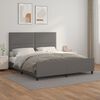 vidaXL Cadre de lit sans matelas gris 160x200 cm similicuir