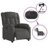 vidaXL Fauteuil inclinable de massage &eacute;lectrique gris fonc&eacute; tissu