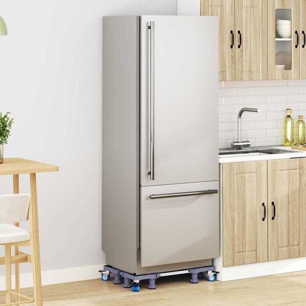 vidaXL Socle pour machine à laver Gris 67 x 67 x 12 cm Métal