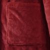 vidaXL Peignoir avec capuche Rouge Bordeaux xxxl Flanelle