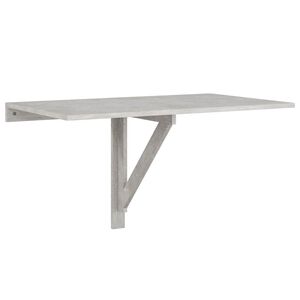 vidaXL Table murale pliable Gris b&eacute;ton 100x60x56 cm Bois d'ing&eacute;nierie