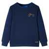 Sweatshirt pour enfants m&eacute;lange bleu marine 140