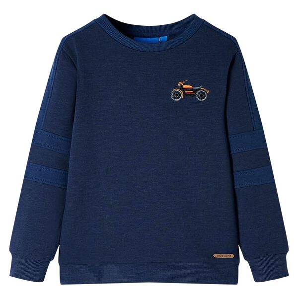 Sweatshirt pour enfants m&eacute;lange bleu marine 140