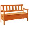 vidaXL Banc ext&eacute;rieur Marron 119 x 44 x 76 cm Bois de pin massif