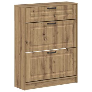vidaXL Cabinet &agrave; chaussures UTRECHT 78 x 24 x 100 cm Bois d'ing&eacute;nierie