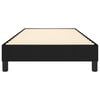 vidaXL Cadre de lit &agrave; ressorts noir 100x200 cm tissu