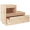 vidaXL Tables de chevet 2 pcs Gris 60x34x51 cm Bois de pin solide