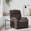 vidaXL Fauteuil inclinable Marron Similicuir