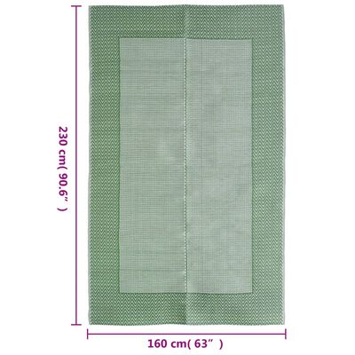 vidaXL Tapis d'extérieur Vert 160x230 cm PP