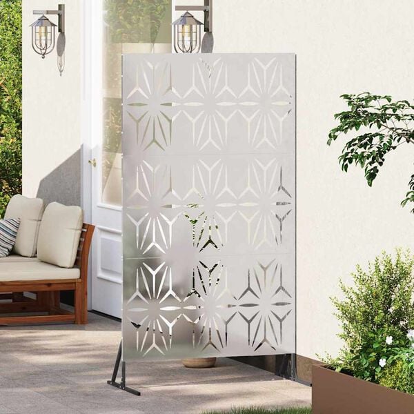 vidaXL &Eacute;cran de confidentialit&eacute; Gris 100 x 50 x 180 cm Acier