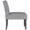 vidaXL Fauteuil sans accoudoirs gris clair tissu