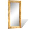 vidaXL Miroir mural en bois massif Rectangulaire 120 x 60 cm