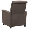 vidaXL Fauteuil &eacute;lectrique de massage Taupe Tissu
