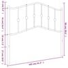 vidaXL T&ecirc;te de lit m&eacute;tal noir 100 cm