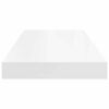 vidaXL &Eacute;tag&egrave;re murale flottante blanc 60x23,5x3,8 cm MDF
