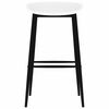 vidaXL Chaises de bar lot de 4 blanc
