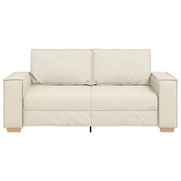 vidaXL Canap&eacute; 2 places en lin 140 cm