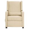 vidaXL Fauteuil électrique de massage Crème Tissu