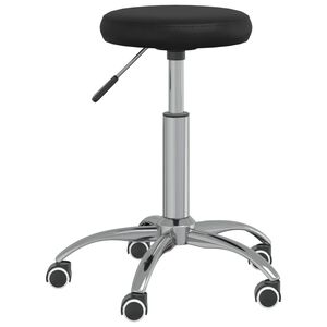 vidaXL Chaise pivotante de bureau Noir Similicuir