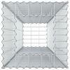 vidaXL Lit sur&eacute;lev&eacute; gabion Argent&eacute; 50 x 50 x 150 cm Acier galvanis&eacute;