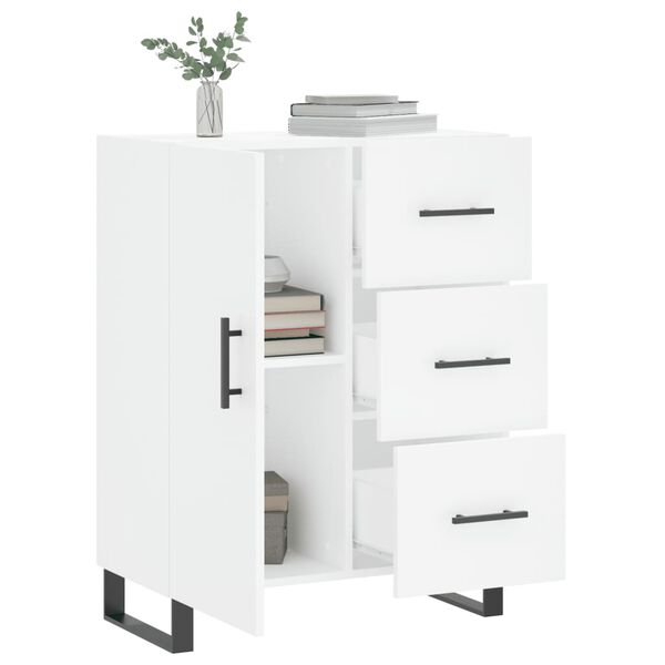 vidaXL Buffet blanc 69,5x34x90 cm bois d'ing&eacute;nierie