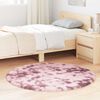 vidaXL Tapis Shaggy &agrave; poils longs NAVARRA rose poudr&eacute; 120x120 cm