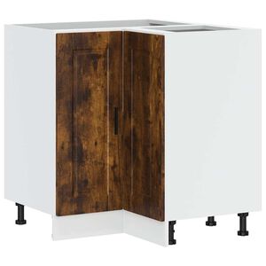 vidaXL Armoire d'angle de cuisine Porto ch&ecirc;ne fum&eacute; bois d'ing&eacute;nierie