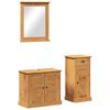 vidaXL Ensemble de mobilier de salle de bain VIGO 3 pcs Marron miel