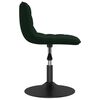 vidaXL Chaise pivotante de salle &agrave; manger Vert fonc&eacute; Velours