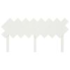 vidaXL T&ecirc;te de lit Blanc 159,5x3x80,5 cm Bois massif de pin