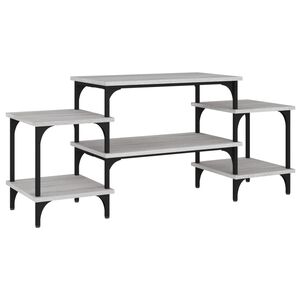 vidaXL Meuble TV Sonoma gris 117x35x52 cm Bois d'ing&eacute;nierie