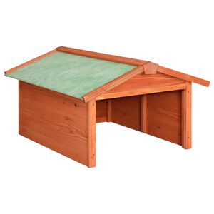 vidaXL Garage de tondeuse &agrave; gazon 72x87x50 cm Bois de sapin solide