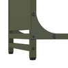 vidaXL Portant de bois chauffage vert olive 60x28x65 cm