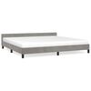 vidaXL Cadre de lit sans matelas gris clair 200x200 cm velours