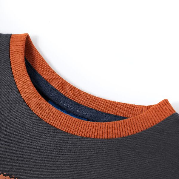 T-shirt enfants à manches longues anthracite 104