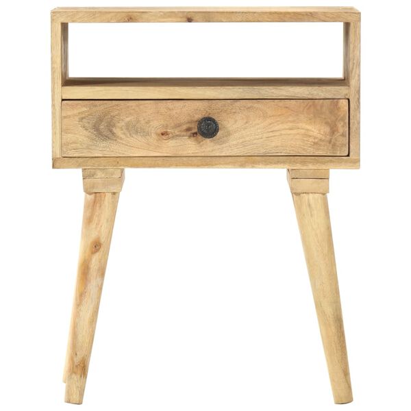 vidaXL Table de chevet 40 x 35 x 50 cm Bois de manguier solide