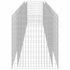 vidaXL Lit surélevé à gabion Acier galvanisé 450x90x100 cm