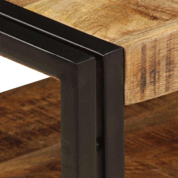 vidaXL Meuble TV 120x35x45 cm Bois solide de manguier