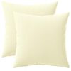 vidaXL Housse de coussin 2 pcs HEERLEN Cr&egrave;me 30 x 30 cm Polyester