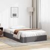 vidaXL Lit de Rangement avec matelas Gris 120 x 190 cm Faux cuir