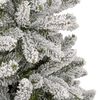 vidaXL Sapin de Noël artificiel à charnières avec neige floquée 210 cm