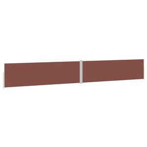 vidaXL Auvent lat&eacute;ral r&eacute;tractable de patio 170x1200 cm Marron