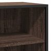 vidaXL Buffet ch&ecirc;ne marron 35,5x35x76 cm bois d'ing&eacute;nierie et m&eacute;tal