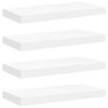 vidaXL &Eacute;tag&egrave;res murales flottantes 4 pcs Blanc 50x23,5x3,8 cm MDF